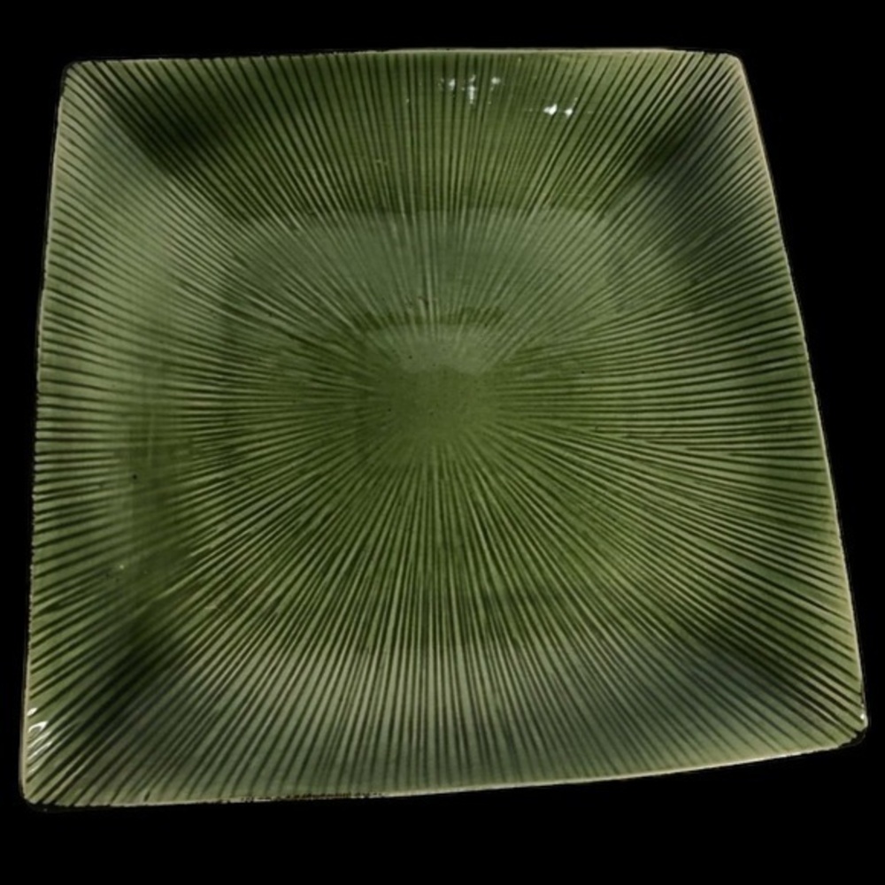 Joseph Abboud 1151 Ventana Green 11 1/2” Square Plate in EUC
